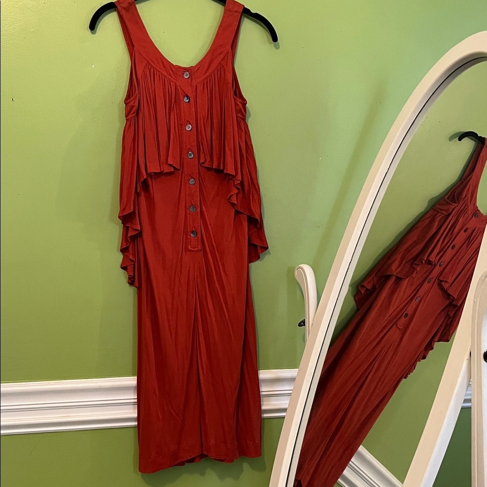Vintage Jean Muir Tapered Ruffle Dress